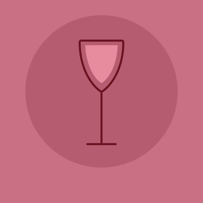 Service d'un verre de rosé de Provence bien frais