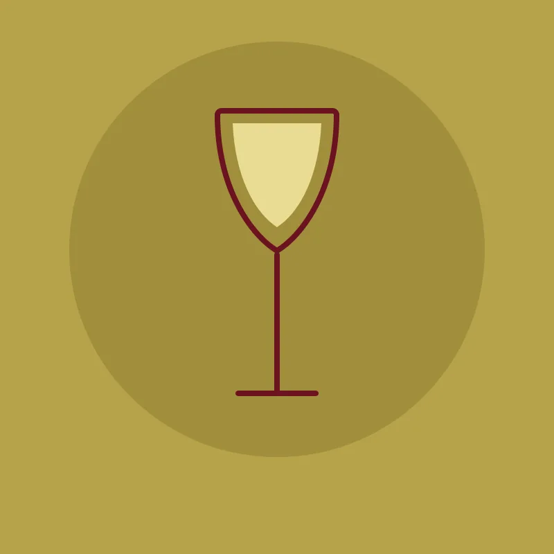 Service d'un vin blanc frais avec un verre embué