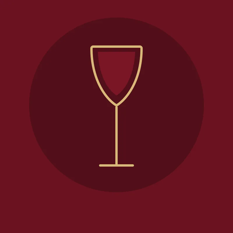 Verre de vin rouge illustrant le bon rapport qualité prix d'un vin pas cher