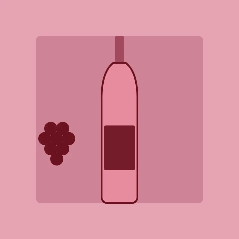 Vin rosé de Provence pâle avec des oliviers en arrière-plan
